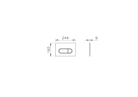 740-2280 Vitra Root Round Kumanda Paneli, Parlak Krom