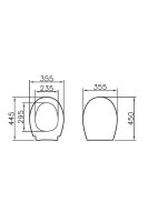 84-003-009-Vitra S20 Round Universal Klozet Kapağı Duroplast - Üstten Sıkmalı Yavaş Kapanır - Beyaz