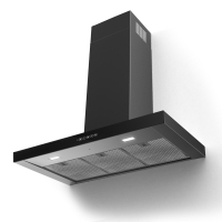 Faber T-Dark A90 NG Siyah Paslanmaz Çelik / Cam Duvar Tipi Davlumbaz