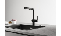 Frank Active Plus Metalic Doccia Matt Black Renkli Mutfak Armatürü