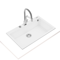 Teka Forsquare 72.40 TG Artic White Renkli Eviye