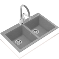 Teka Forsquare 790 TG Stone Grey Renkli Eviye