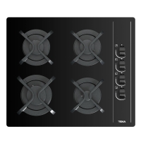 Teka GBC 64002 KBC BK (E4) Siyah Kristal Cam Ankastre Gazlı Ocak