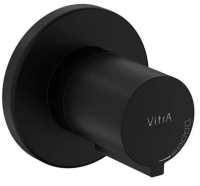 A4146136 - Vitra Ankanstre Stop Valf  Sıva Üstü Grubu, Mat Siyah