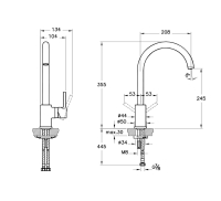 A4209134-Artema Minimax S Eviye Bataryası - Paslanmaz Çelik