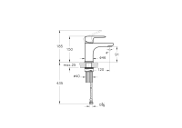 A42705-Artema Root Round Lavabo Bataryası S - Krom