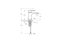 A42706-Artema Root Round Lavabo Bataryası - (Large) - Krom
