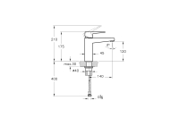 A4273174 - Vitra Root Square Lavabo Bataryası - Soft Altın