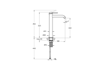 A4353474 - Artema Minimax Round Çanak Lavabo Bataryası, Soft Altın