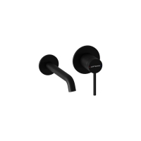 A4353736 - Artema Minimax Round Ankastre Lavabo Bataryası, Mat Siyah