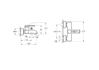 A43548 - Artema Minimax Round Banyo Bataryası, Krom