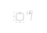 A44120-Vitra Base 400 Krom Halka Havluluk