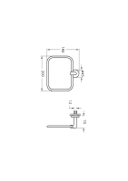 A44783-Vitra Minimax Halka Havluluk - Krom