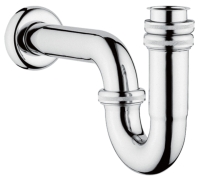 A45117-Vitra Lavabo Eviye Sifonu - P tipi - Krom