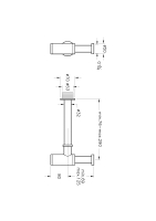 A45123-Vitra Origin Lavabo Sifonu - T Tipi - Krom