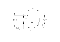 A4521436-Vitra Origin Ara Musluk Mat Siyah
