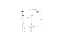 A45910 - Vitra Base R 200 Duş Kolonu, Krom