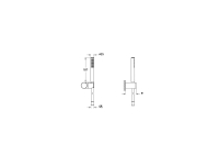 A4592634 - Vitra Prime Stick Round El Duşu, Fırçalı Nikel 