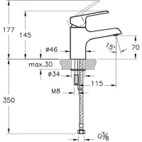 Artema Axe S Lavabo Bataryası - Krom