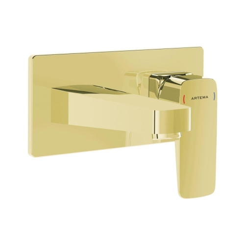 Artema Root Square Ankanstre Lavabo Bataryası - Sıva Üstü - Altın
