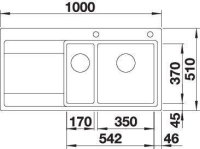 521661-Blanco Divon Paslanmaz Çelik Eviye - II 6   S - IF Sağ Damlalıklı