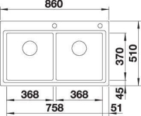 Blanco Divon Paslanmaz Çelik Eviye - II 8 - IF