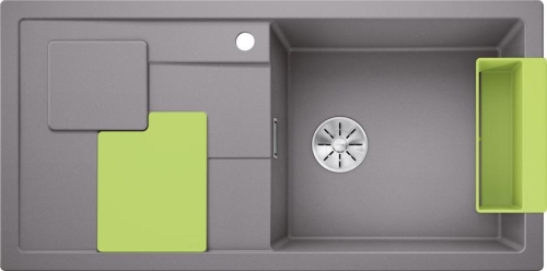 Blanco Silgranit Eviye Sity Xl 6 S Kivi - Alu Metallic