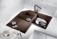 Blanco Silgranit Eviye Metra 9 E - Kahve
