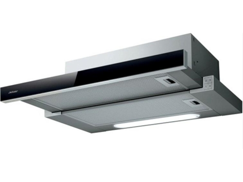 Elica Elite 14 Lux GRVT/A/90 - Grey + Black Glass Frontal - Telescopic