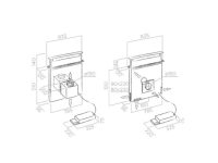 Elica PRF0120982 Pandora Gme IX/A/90 - Stainless Steel + Black Glass - Table/Hob Extra