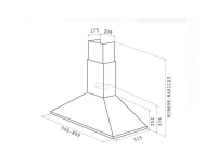 Elica PRF0177406 Tamaya Rail ANBR/A/90 - Anthracite + Bronze Ladle Holder - Pyramid