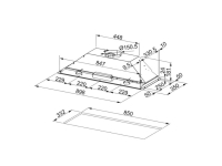 305.0545.462-Franke Aspiratör Inca Box FBI 931H X Led Ankanstre