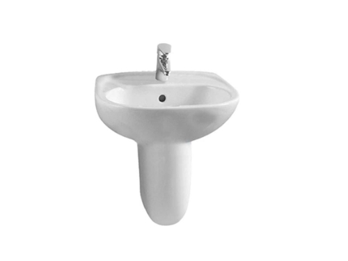 Norm Lavabo 50 cm - Orta Armatür Delikli - Beyaz