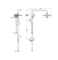 SYSTEM RAİN LS25 DUŞ KOLONU