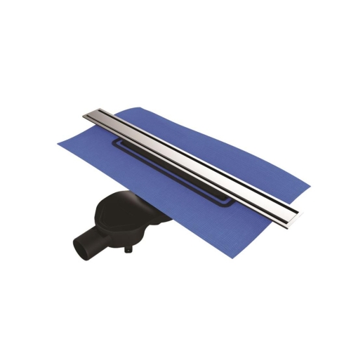 Vitra Eco-Flow DK100 40cm Duş Kanalı - Yandan  D H:60 Çıkışlı - Mat Krom