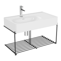 64084-Vitra Equal Lavabo Ünitesi 80 cm Raflı