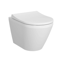 Vitra İntegra Round Asma klozet - Rim-Ex Gizli Montajlı 55 cm Taharet borulu - Beyaz