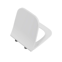 Vitra İntegra Square Klozet Kapağı Duroplast Slim - Üstten Sıkmalı Yavaş Kapanır - Beyaz