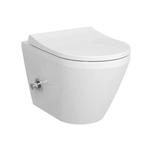 Vitra İntegra Round Asma Klozet - Rim-Ex Gizli Montajlı 55 cm Taharet Borulu - Beyaz