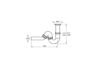 Vitra LAvabo Sifonu - P Tipi - Krom