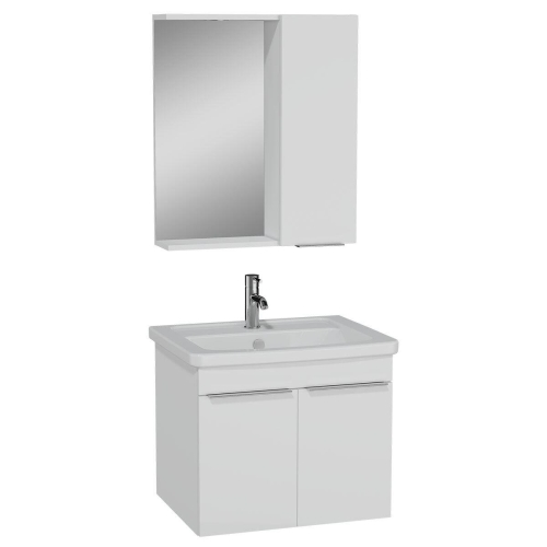 Vitra Quadrum Banyo Dolabı Seti Kapaklı 65 cm Parlak Beyaz