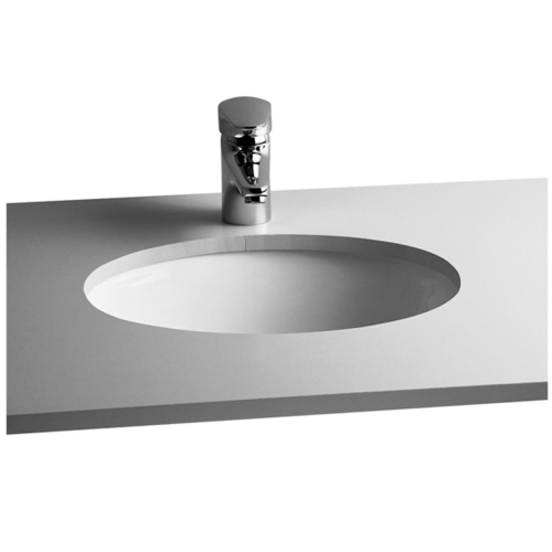 Vitra S20 Tezgah Altı Lavabo - 45x38 Oval Kompakt Su Taşma Delikli - Beyaz