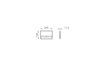740-1101-Vitra Select Kumanda Paneli - Siyah Cam Slach Krom Buton