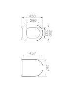 131-483-009-Vitra Integra Slim Etekli Soft Klozet Kapağı Duroplast - Mat Siyah