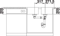 523039-Blanco Paslanmaz Çelik Eviye Lemis 8 - IF