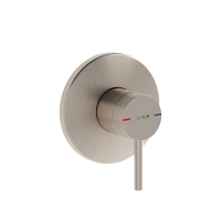 A4262134 - Vitra Origin Ankastre Lavabo Bataryasi- Duvardan Kontrol Siva Üstü Grubu - Minibox,Fırçalı Nikel