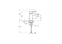 A4273274 - Artema Root Square Lavabo Bataryası Kısa - Soft Altın