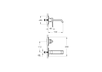 A4278239-Vitra - Suit Ankastre Lavabo Bataryası Sıva Üstü - Mat Siyah