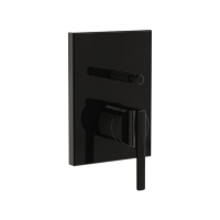 A4283839 - Vitra Suit Ankastre Banyo Bataryası Sıva Üstü Grubu, Parlak Siyah
