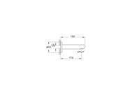 A43111 - Vitra Root Round Ankastre Banyo Çıkış Ucu
